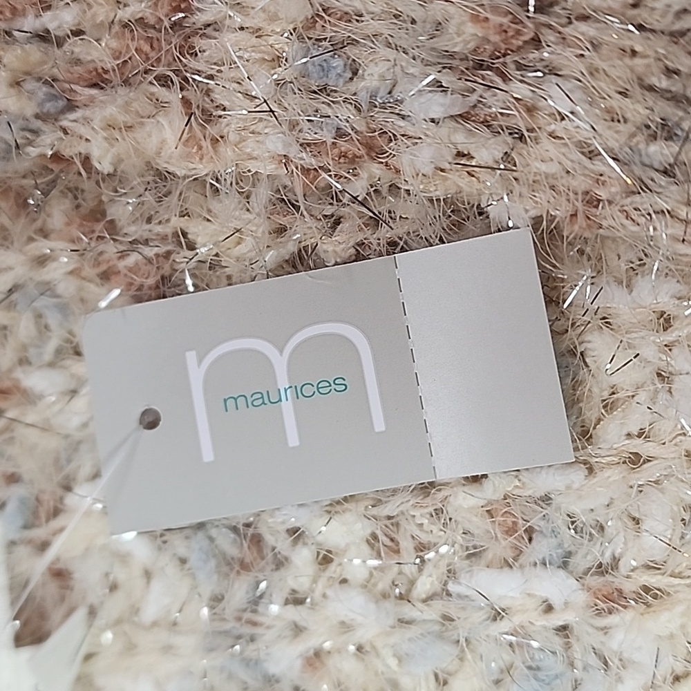 Maurices NWT Women’s Open Front Metallic Sparkle … - image 3